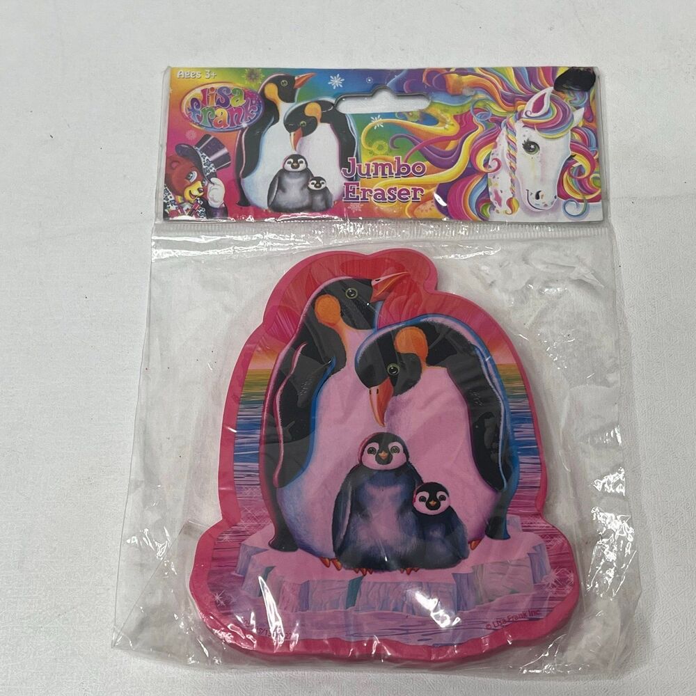 Lisa Frank penguin family Jumbo eraser
